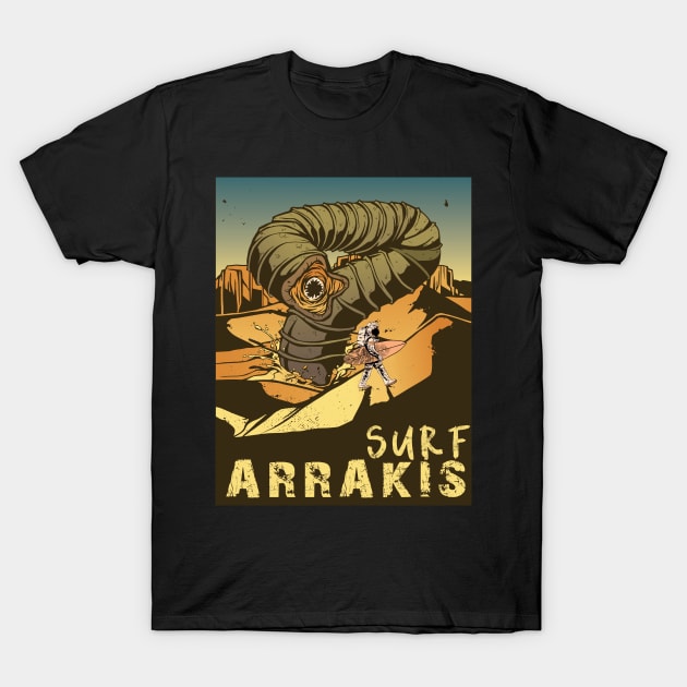 Dune Arrakis surf arrakis sci fi science fiction T-Shirt by JayD World